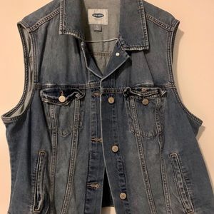 Old Navy Women Denim Vest Size XL